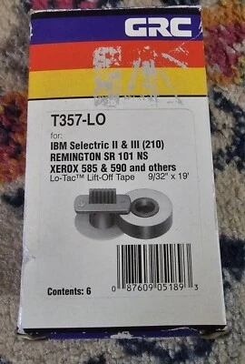 7 - GRC T357 LO Lo-tac Lift Off Tape IBM Selectric II & III - Image 1 of 4