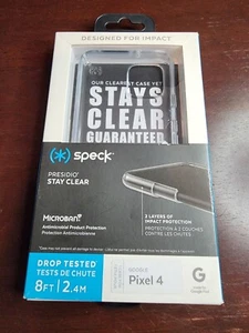 Speck Presidio Stay Clear Series Hybrid Case for Google Pixel 4 - Clear - Picture 1 of 4