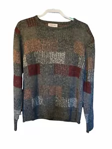 Vintage 80's Career Club Men's Gray Crewneck Sweater Size M - Picture 1 of 3
