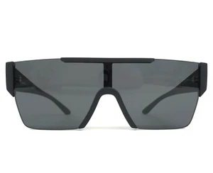 Burberry Sunglasses B4291 3464/87 Matte Black Frames w/ Dark Grey Shield Lens - Picture 1 of 12