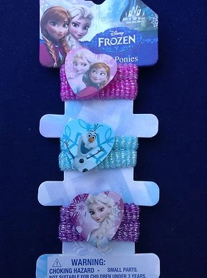 Disney Frozen Accessories Anna & Elsa Ring Bracelets Hair Ponies & Headband Lot - Image 1 of 4