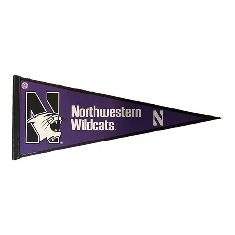 Northwestern University Wildcats 12"x30" Premium Pennant College Room Decor NEW Cover