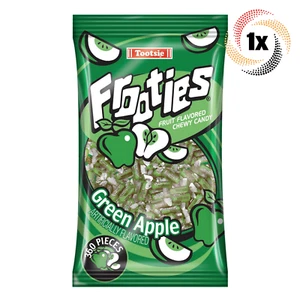 1x Bag Tootsie Frooties Green Apple Fruit Flavored Chewy Candy | 360 Pieces - Picture 1 of 2