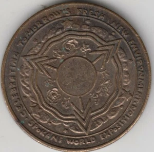 Token 1974 Expo 74 World Fair Spokane Washington USA America fantasy $1, popular - Bild 1 von 2