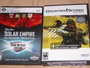 PC Counter Strike Source & Sins of a Solar Empire 2 game lot - Picture 1 of 1