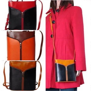 Damen Umhängetasche Kuriertasche Mode Echtleder Damen Schultertasche Handtasche - Bild 1 von 7