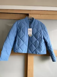 Sweaty Betty Harley Quilted Puffer Jacket Blue SZ M NEW - Picture 1 of 5