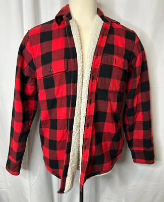 J Crew Men's Medium Plaid Button Up Coat - Image 1 of 4