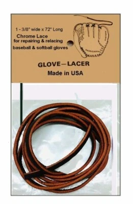 WOOD-N-STUFF.COM Dark Brown 3/16" X 72" leather LACES for Softball BASEBALL GLOVE REPAIR kit