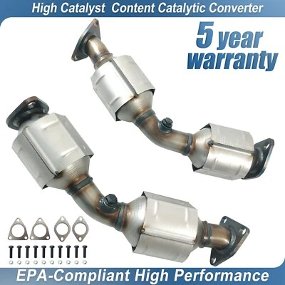 Pair Bank 1 &2 Catalytic Converter For Infiniti FX35 3.5L 2003-2008 Direct-fit Foto 1 de 4