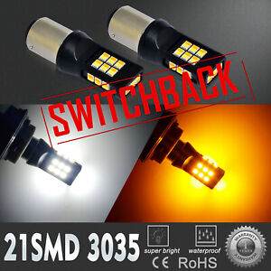 White Yellow Color Changing LED 1157 2057 Parking Light |Turn Signal Light Bulb