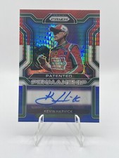 2022 Panini Prizm Kevin Harvick Patented Penmanship Red/White/Blue Auto /10