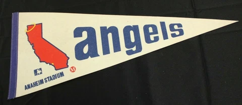 Vintage Anaheim Angels California Logo Script 30x12 Pennant Cover