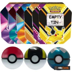 Pokemon TCG Empty Tins | Trading Card Storage Collectors Tin - Picture 1 of 50