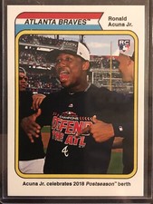 2018 Topps Throwback Thursday TBT #199 Ronald Acuna Jr. Atlanta Braves RC