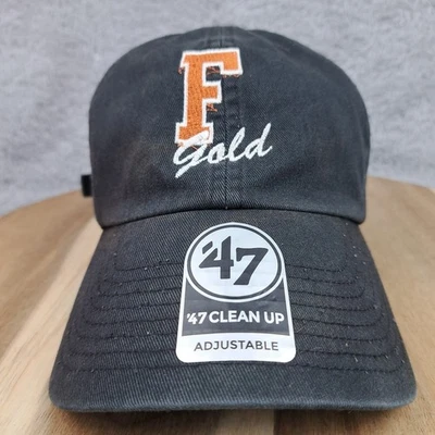 Florida Gators 帽子 背带 黑色 橙色 标志 金色 NCAA 足球 '47 男式 — 第 1/4 张图片