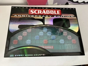 Mattel - SCRABBLE Board Game - 60TH ANNIVERSARY EDITION - NEW - Picture 1 of 4
