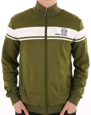 Sergio Tacchini Masters Track Top Khaki Green/Gardenia - Image 1 of 3