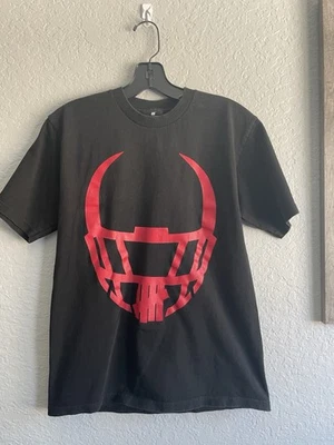 Undefeated Football T-Shirt Size Small Black Red Graphic Tee Streetwear - Image 1 of 4