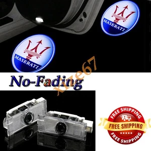 2pcs No fading Car LED Door Projector Courtesy Shadow Light For Maserati Levante - Picture 1 of 9