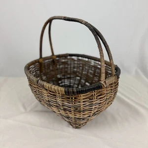 Vintage Vermont Farm Bentwood Bent Branch 12 in Basket Open Weave Very Good - Picture 1 of 11