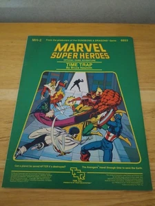 Marvel Super Heroes Official Game Adventure Time Trap MH-2 6853 TSR 1984 - Picture 1 of 10