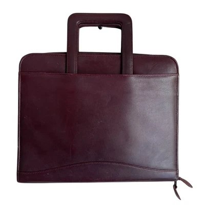 Vintage SCULLY Black LEATHER 3 RING BINDER/NOTE BOOK Organizer - Image 1 of 4