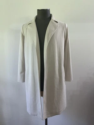 Chaqueta de cuero sintético tostado Tahari con estilo blazer abierto clásico para mujer:M Foto 1 de 4