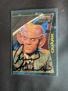Star Trek Signed Card Auto DS9 Profiles Quark Armin Shimerman #64 - Picture 1 of 3