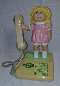 Cabbage Patch Character Home Phone Vintage Blond Girl in Pink Dress - Picture 1 of 21