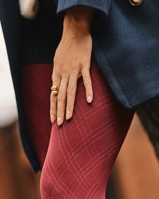 Gabriella Elena Fantasy Damen Solid Tight mit Luxus Geometrisch Print 60 Den - Bild 1 von 4