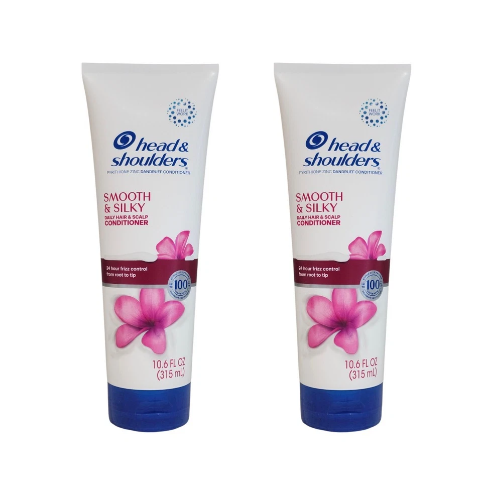 NEW 2 Head and Shoulders Dandruff Conditioner, Smooth and Silky, 10.6 fl oz - Image 1 of 1