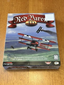 Red Baron 3-D PC 1998 Flight Simulator Big Box Windows 95/98 -CIB - Picture 1 of 5