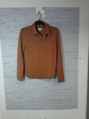 Goodfellow & Co Hombre Marrón Acolchado Manga Larga Abotonable Pequeño 093042 Foto 1 de 3