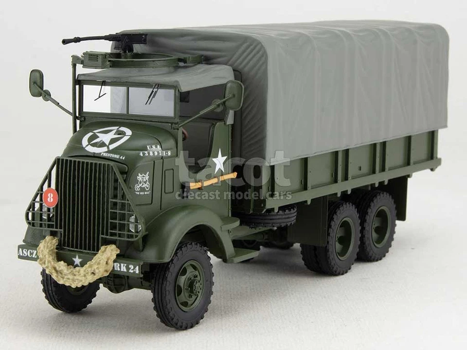 1 43 PERFEX Gmc 353 Afkwx Truck Bache Military (The Red Bull) 1944 PE740