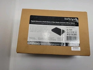 Neu Startech Gigabit Ethernet zu Multi Mode LC Glasfaser Medien Konverter ET91000LC2 - Bild 1 von 2
