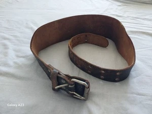 Alter Vintage Leder YORK Ringer/Gewichthebergürtel - Bild 1 von 8
