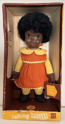 Muñeca de colección 1970 Talking Tamu 16” afroamericana Shindana Toys ¡RARA! **LEER** Foto 1 de 2