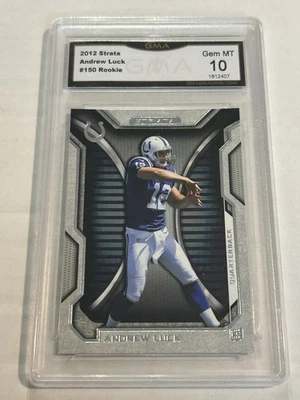 2012 Topps Strata Andrew Luck #150 Rookie GMA 10 Colts E1 - Image 1 of 2