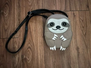 Sleepyville Critters Purse - Sloth/Black - Picture 1 of 2