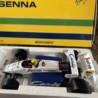 1:18 Minichamps 540843819 Ayrton Senna Toleman Hart TG184 #19 2nd Monaco GP 1984 - Image 1 of 4