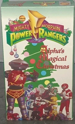 VTG VHS 1994 Mighty Morphin Power Rangers Alpha's Magical Christmas - Image 1 of 4