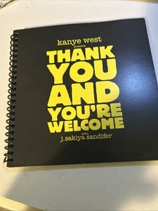 KANYE WEST Thank You & You’re Welcome Lmt Ed Book RARE!! From Glow Tour 2008 - Picture 1 of 5