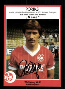Wolfgang Wolf Autogrammkarte 1 FC Kaiserslautern 1981-82 Original Signiert - Bild 1 von 2