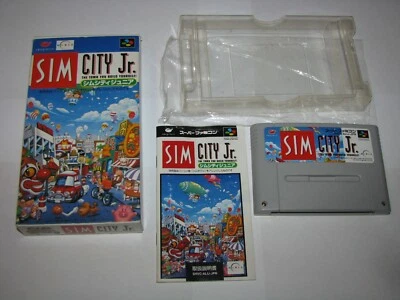 Sim City Jr. Super Famicom SFC Japan import Boxed + Manual US Seller - Image 1 of 4