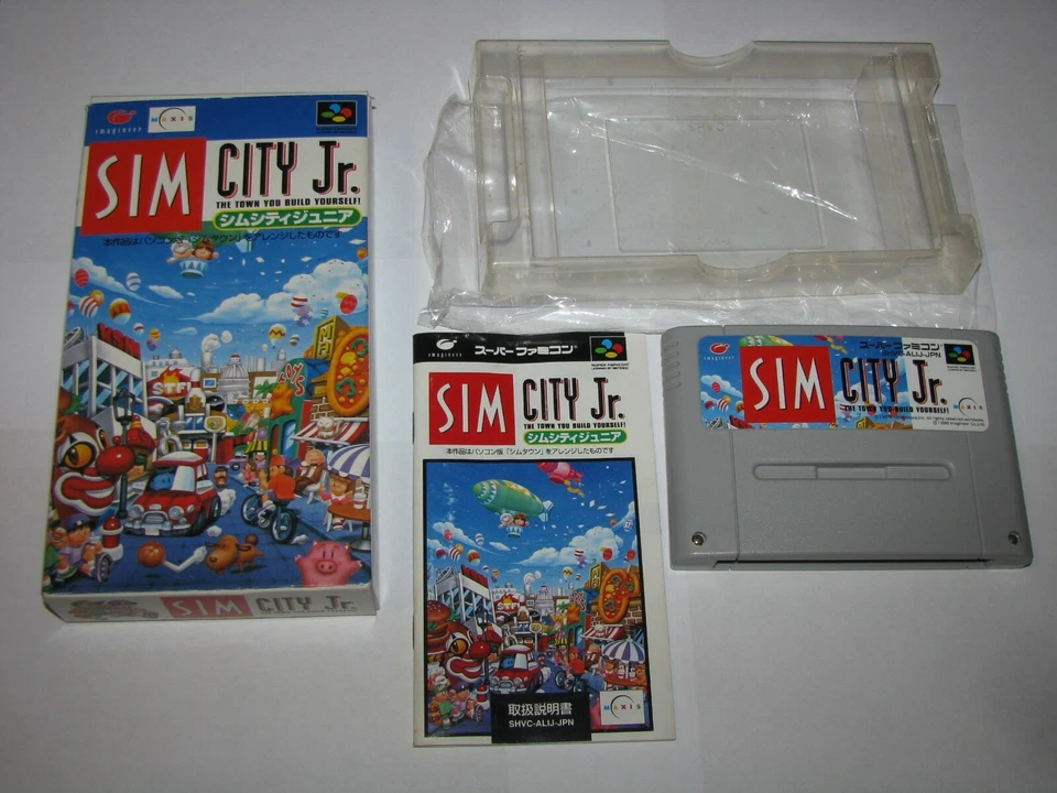 Sim City Jr. Super Famicom SFC Japan import Boxed + Manual US Seller - Image 1 of 4