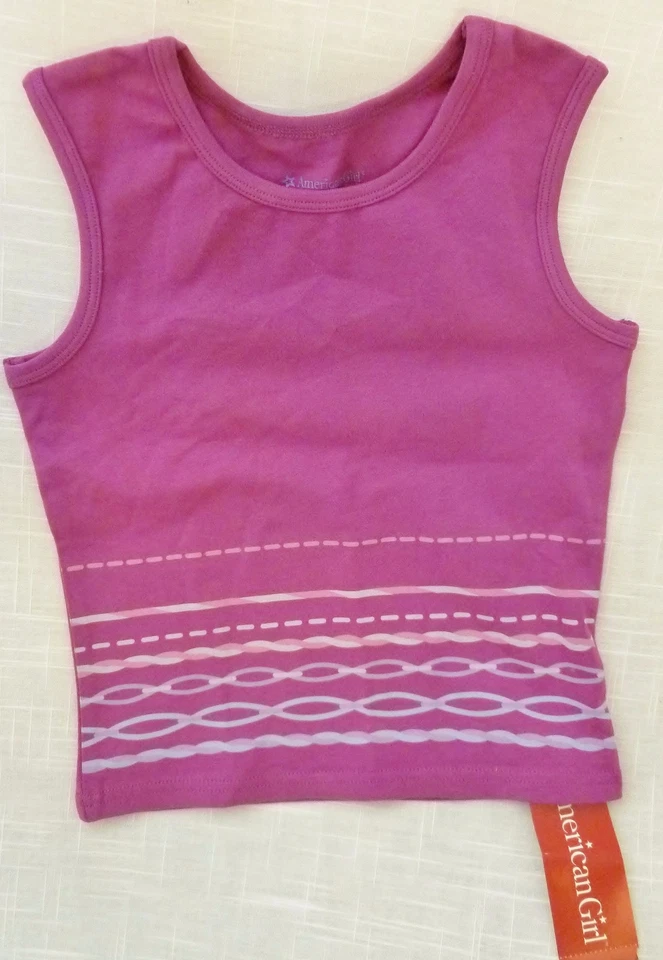 Yoga Tank Top by American Girl Sleeveless Purple Girls XS 95% cotton 5% Spandex - Image 1 of 1