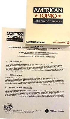 11/21/93 MINT SHADOE STEVENS AMERICAN TOP 40:ROD STEWART, DEF LEPPARD,LISA KEITH - Image 1 of 3