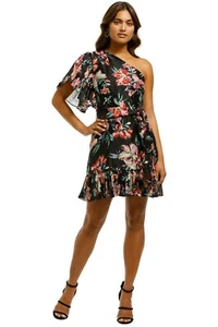 TALULAH Cabana Nights Black Mini Dress Size 8 AU preloved - Picture 1 of 7