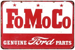 FOMOCO ORIGINAL FORD TEILE Oldtimer Look Reproduktion Blechschild - Bild 1 von 2